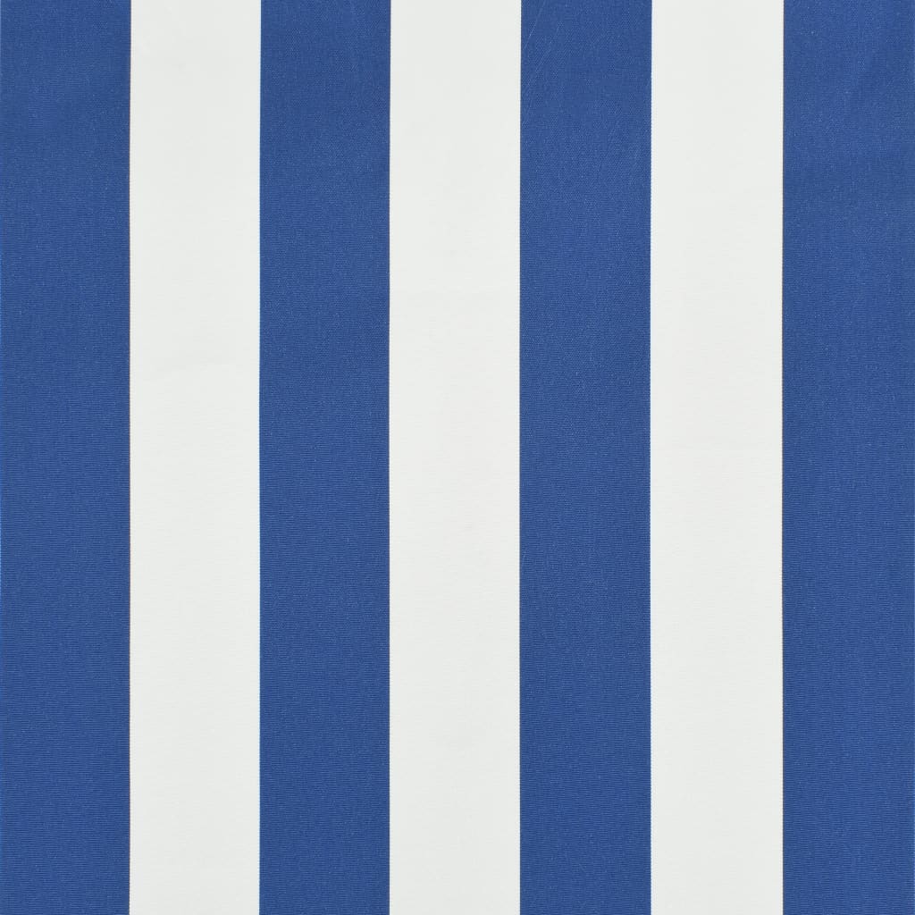 Retractable Awning 350x150 cm Blue and White