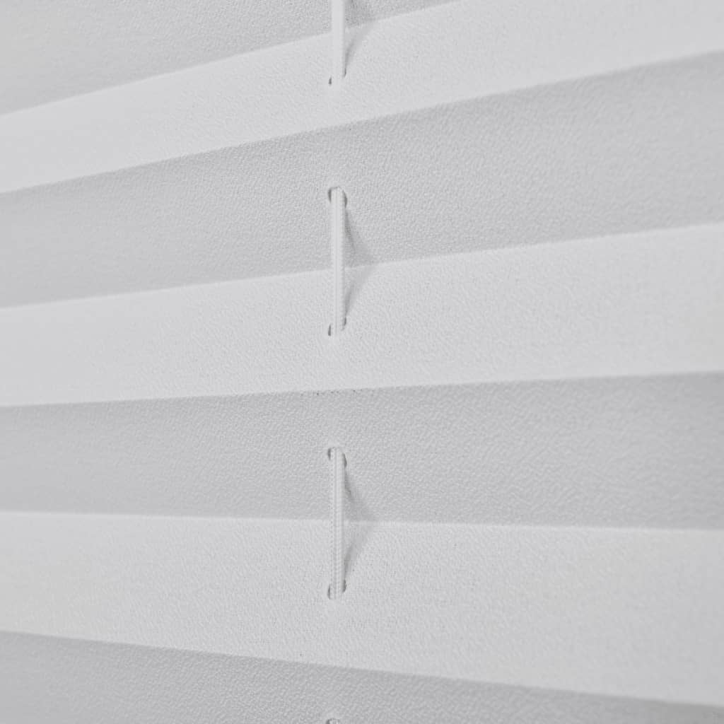 Plisse Blind 80x100cm White Pleated Blind