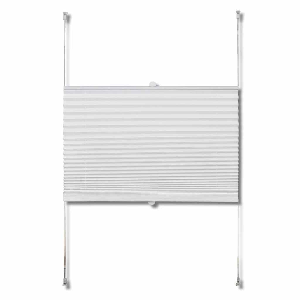 Plisse Blind 80x200cm White Pleated Blind