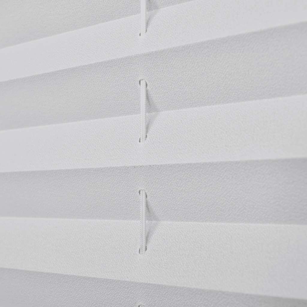 Plisse Blind 110x125cm White Pleated Blind