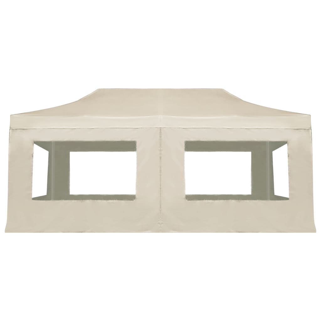 Professional Folding Party Tent with Walls Aluminium 6x3 m Cream