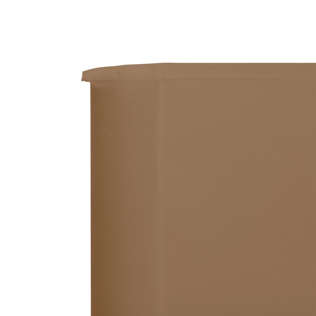 5-panel Wind Screen Fabric 600x160 cm Taupe