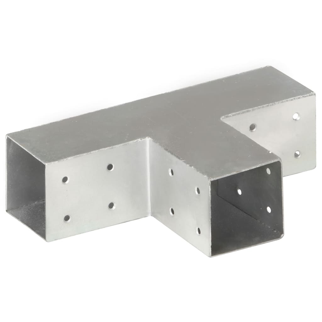 Post Connector T Shape Galvanised Metal 71x71 mm