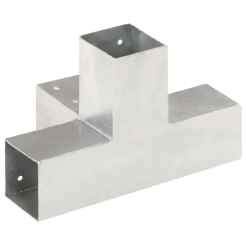 Post Connector X Shape Galvanised Metal 71x71 mm
