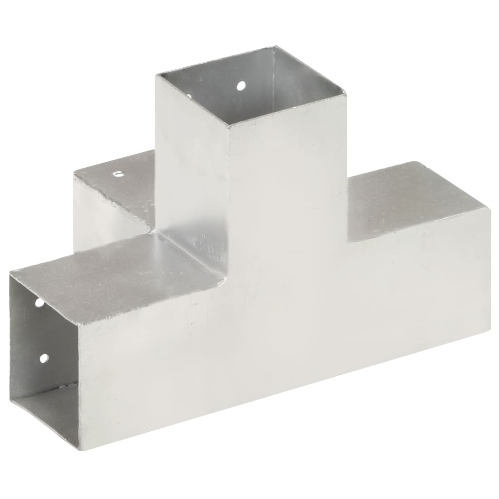 Post Connector X Shape Galvanised Metal 81x81 mm