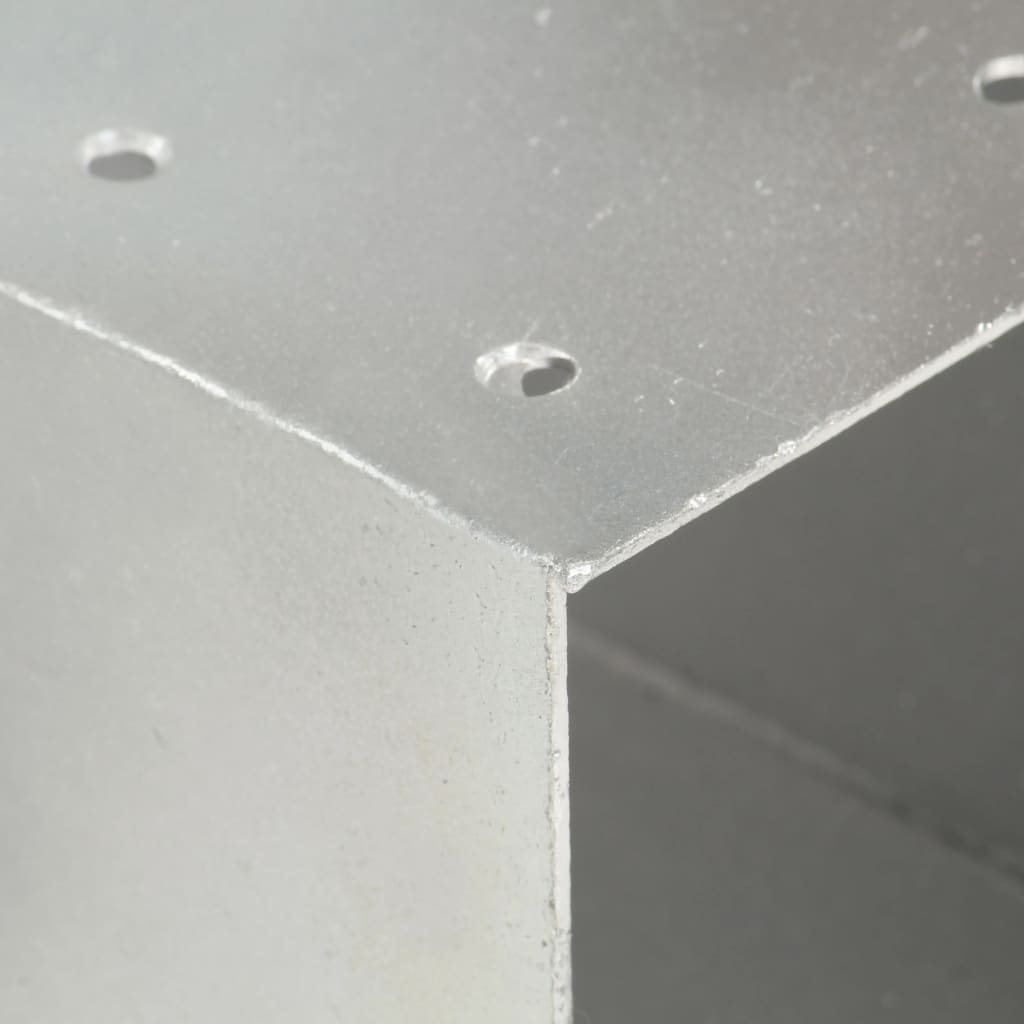 Post Connector X Shape Galvanised Metal 81x81 mm