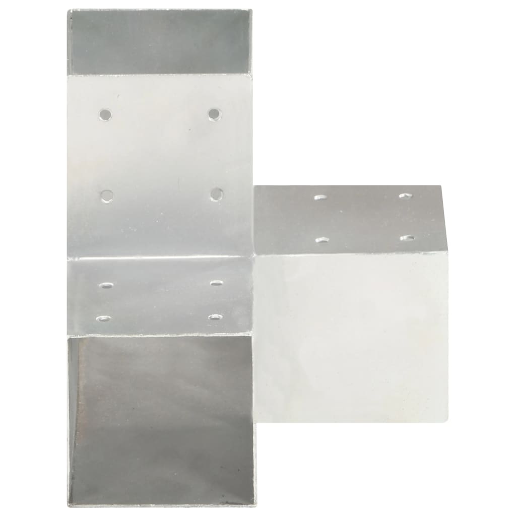 Post Connector Y Shape Galvanised Metal 91x91 mm