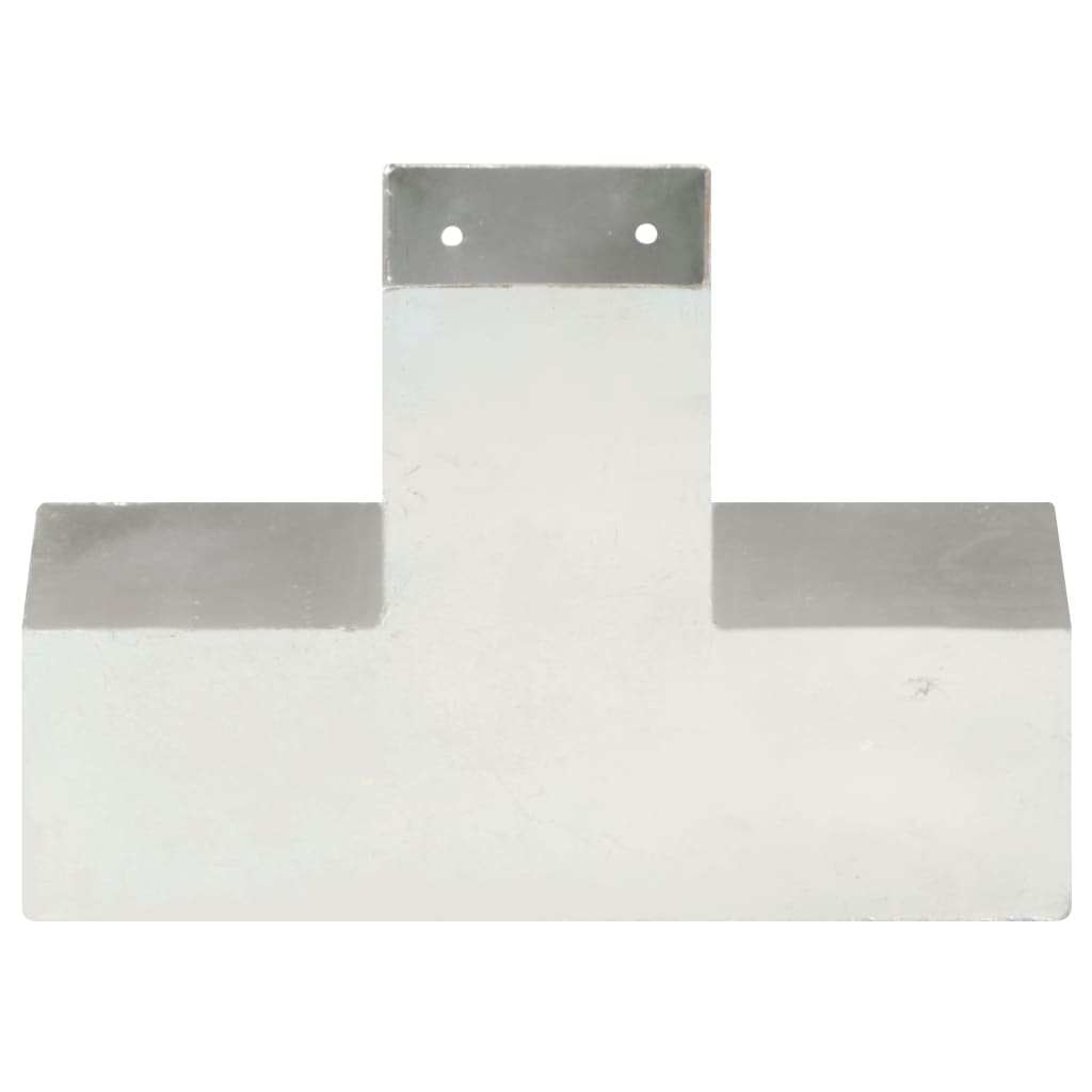 Post Connector X Shape Galvanised Metal 91x91 mm