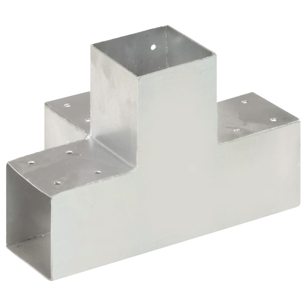 Post Connector X Shape Galvanised Metal 91x91 mm