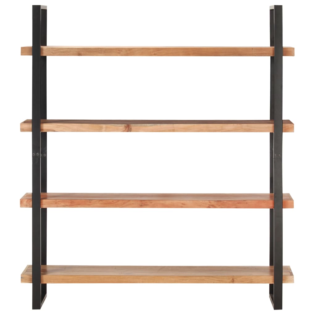 4-Tier Bookcase 160x40x180 cm Solid Acacia Wood