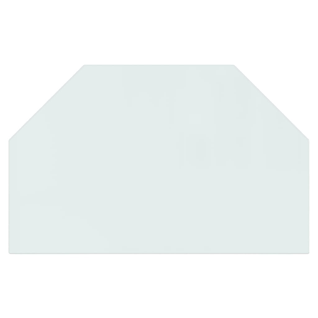 Fireplace Glass Plate Hexagon 80x50 cm