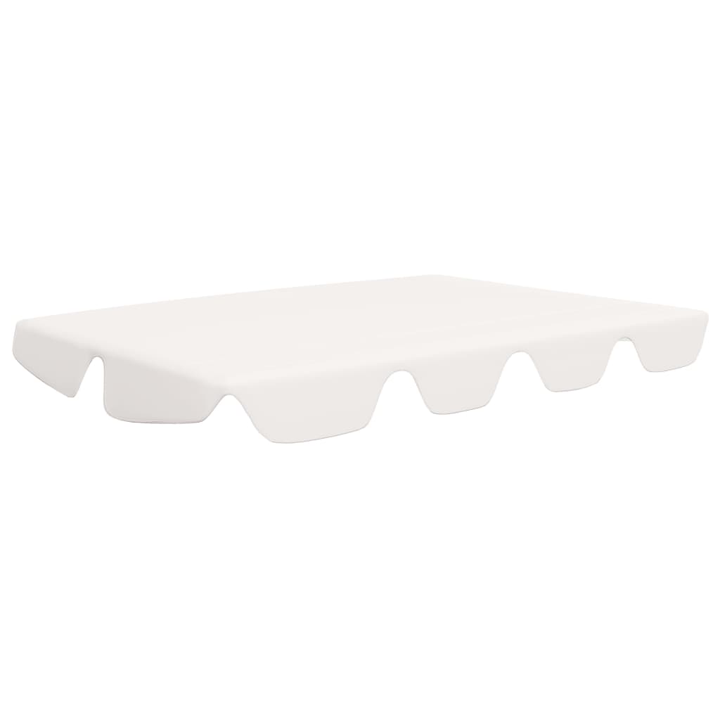Replacement Canopy for Garden Swing White 188/168x145/110 cm