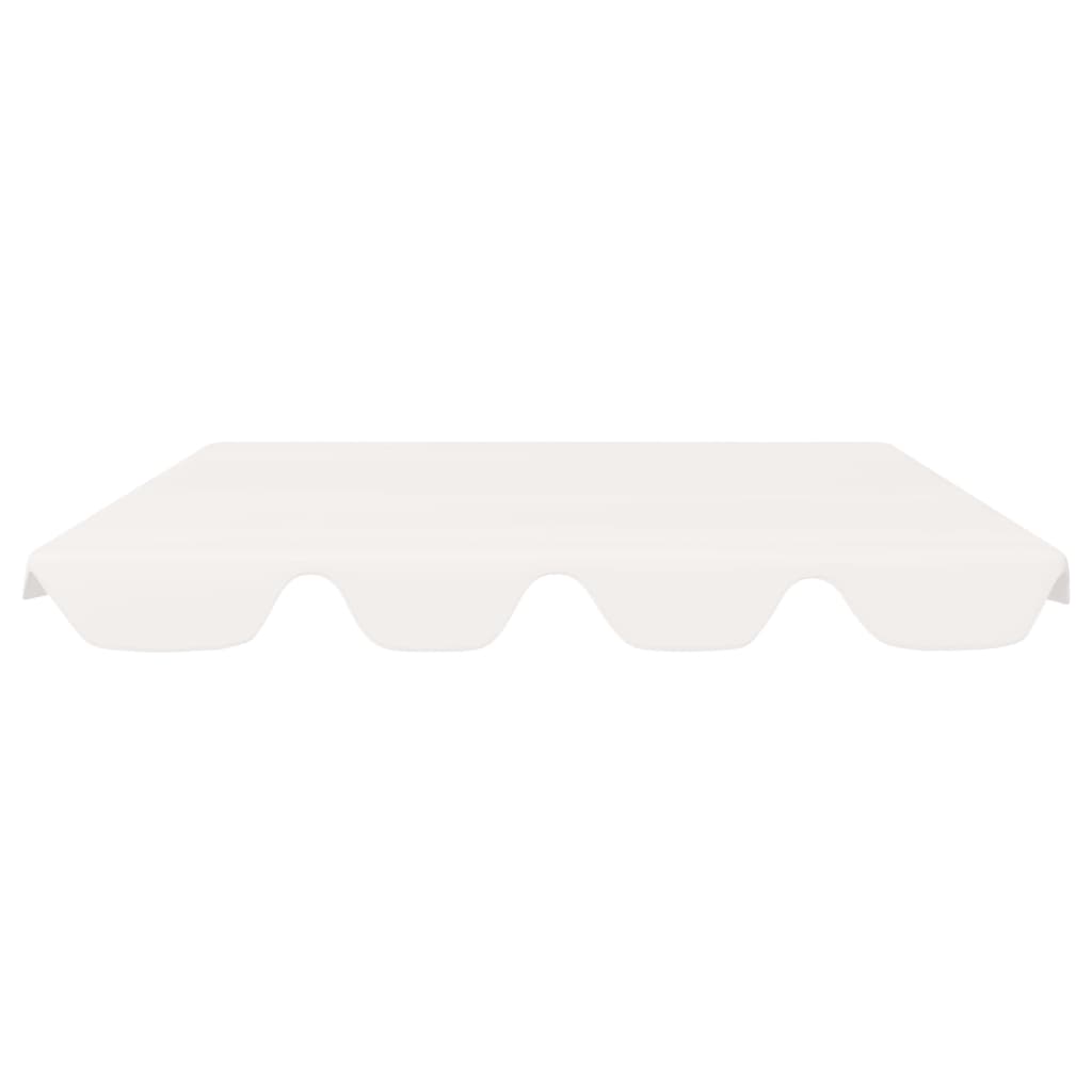 Replacement Canopy for Garden Swing White 188/168x145/110 cm