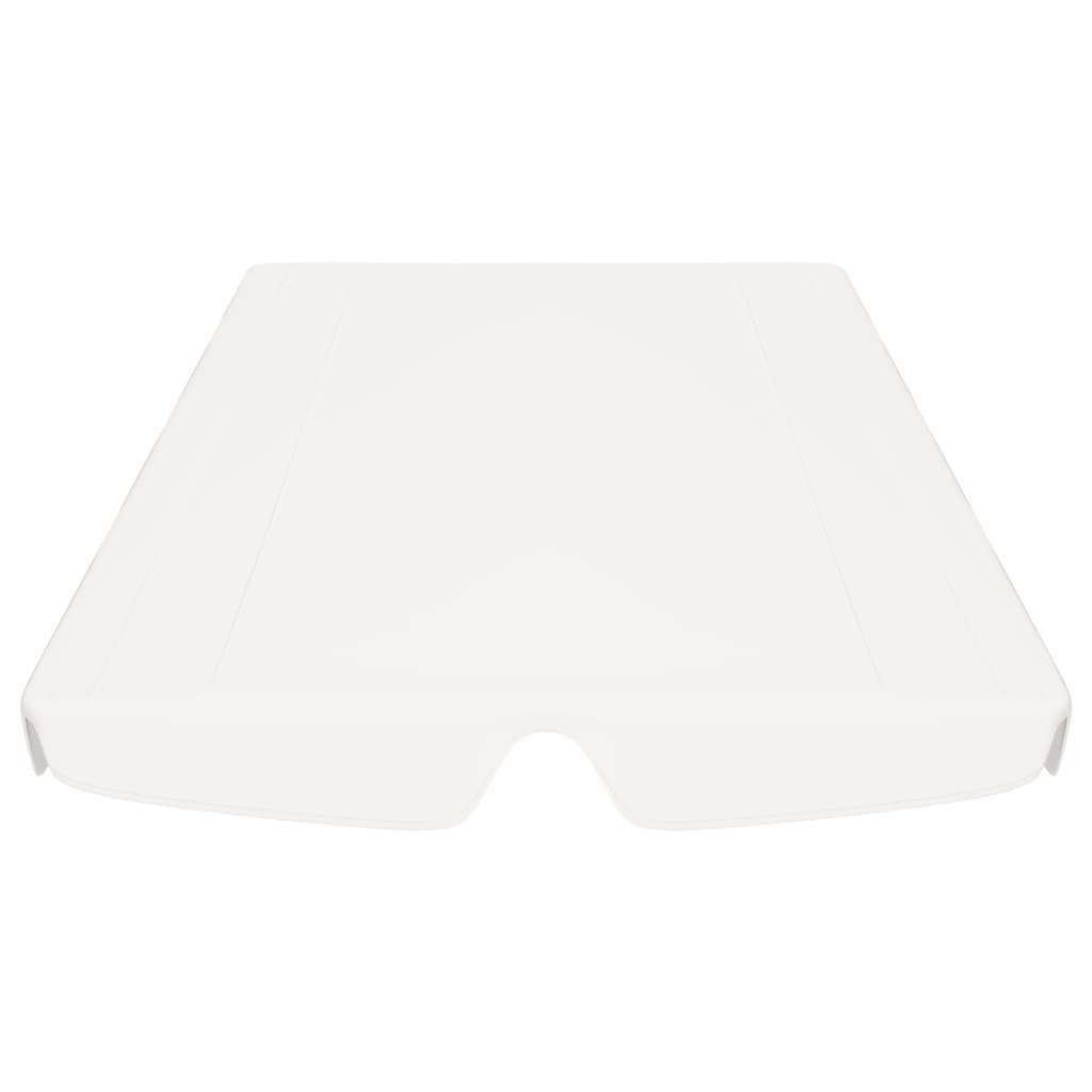 Replacement Canopy for Garden Swing White 188/168x145/110 cm