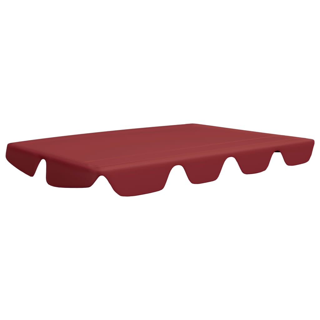 Replacement Canopy for Garden Swing Wine Red 150/130x105/70 cm
