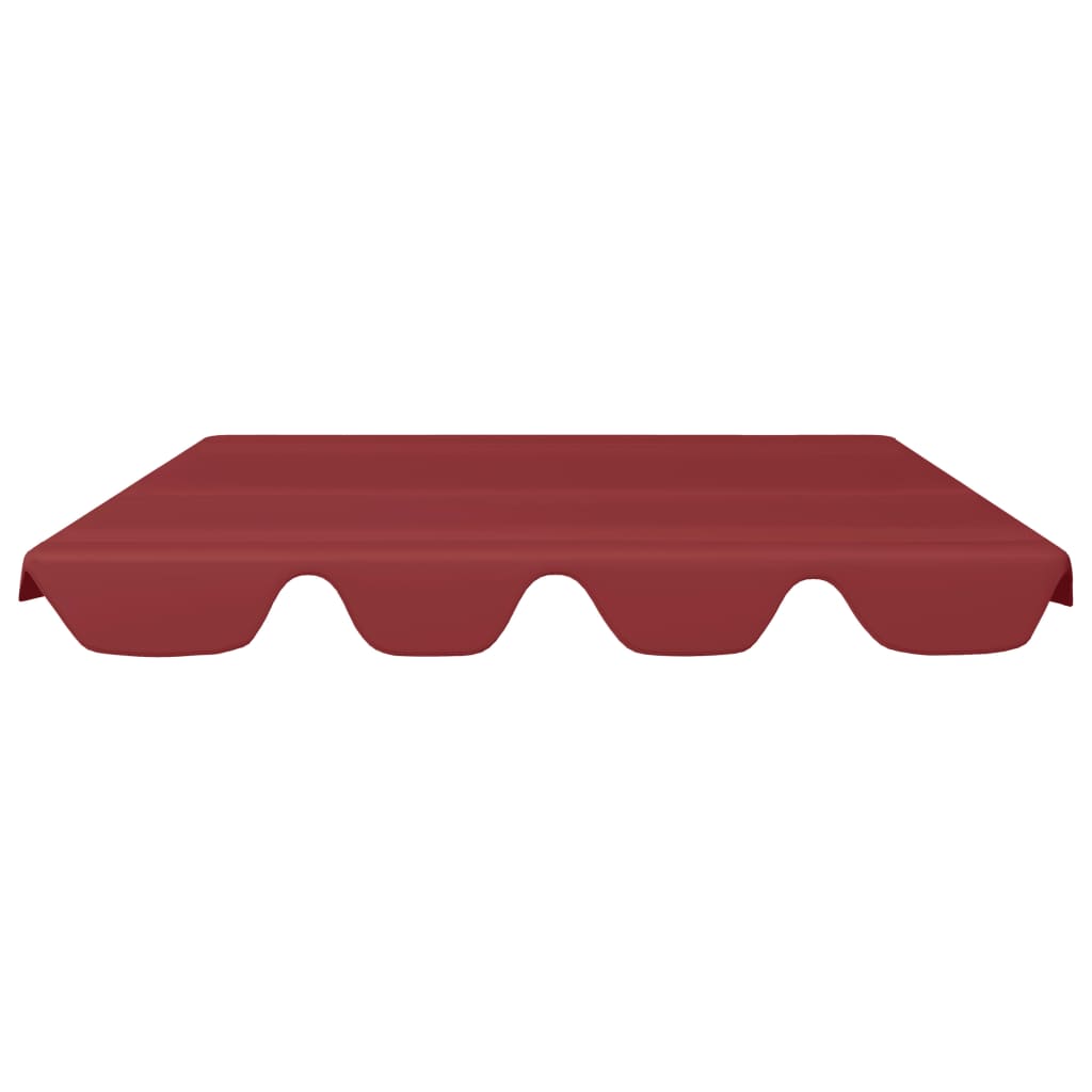 Replacement Canopy for Garden Swing Wine Red 150/130x105/70 cm