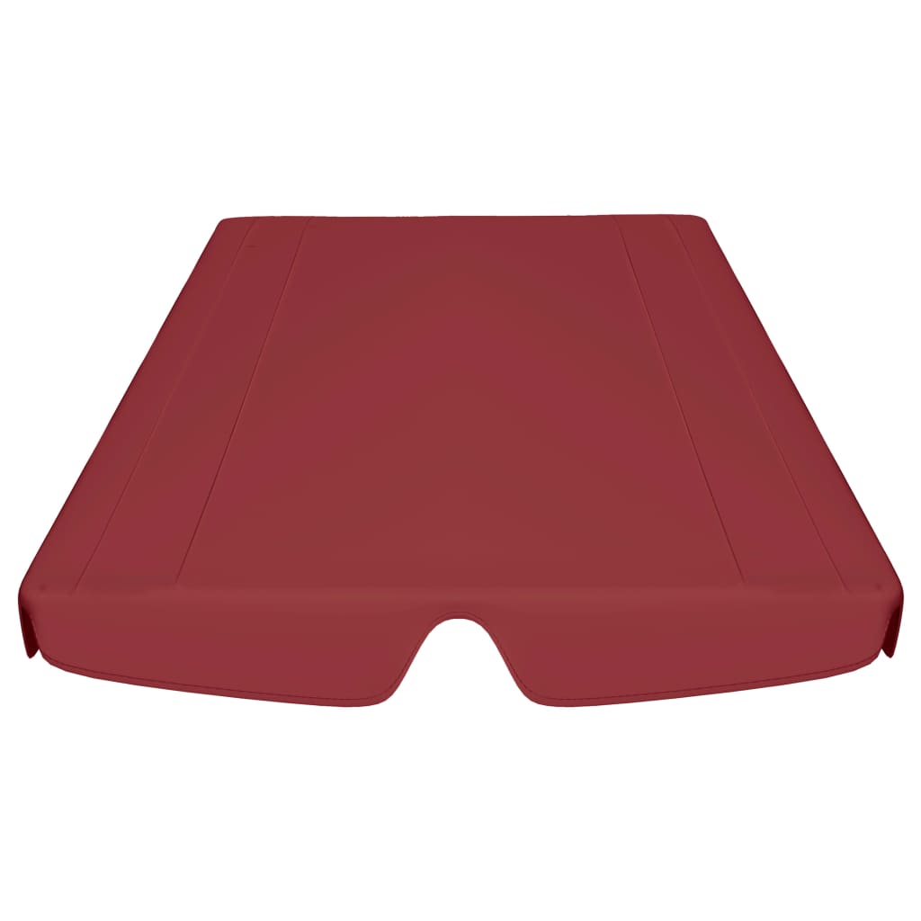 Replacement Canopy for Garden Swing Wine Red 150/130x105/70 cm