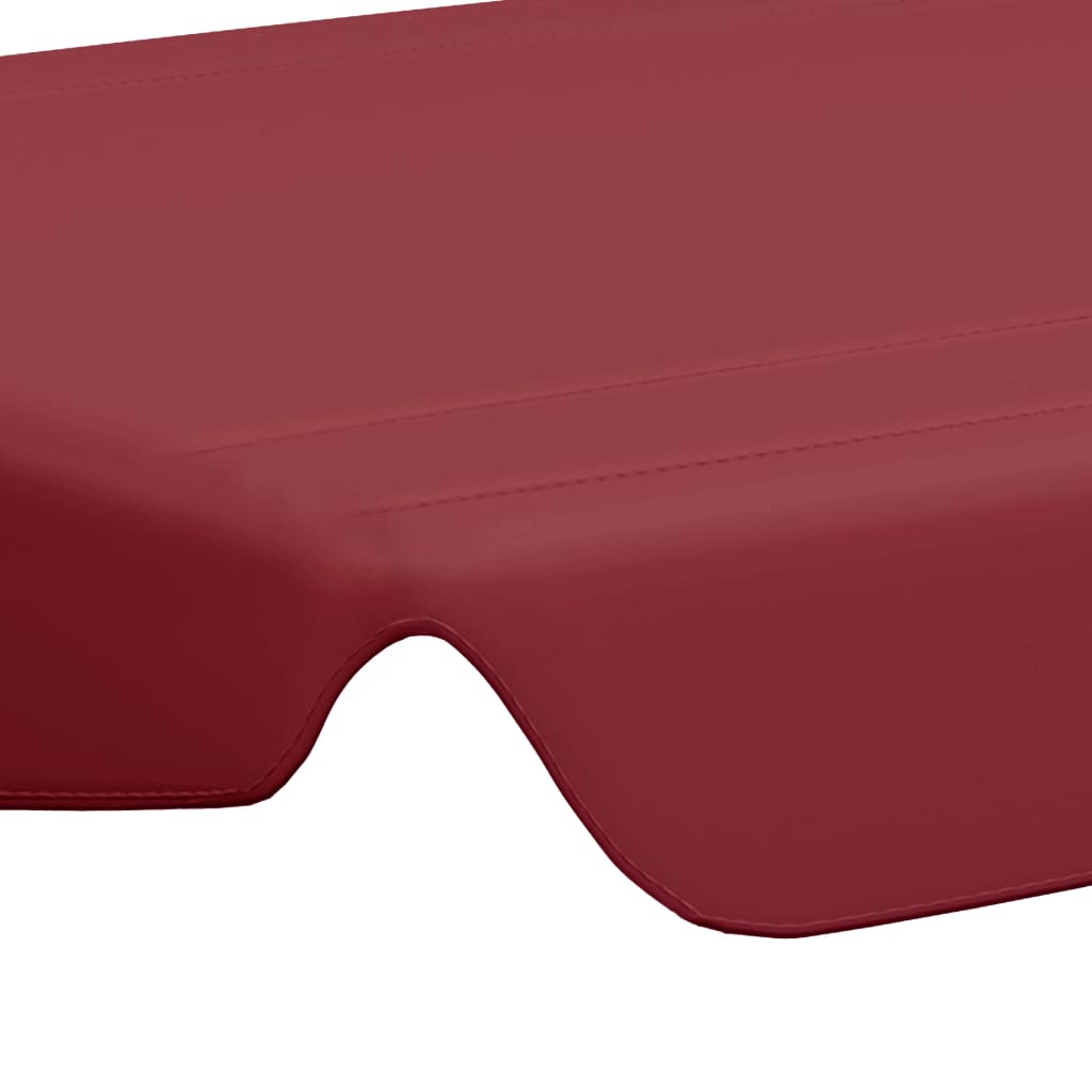 Replacement Canopy for Garden Swing Wine Red 150/130x105/70 cm