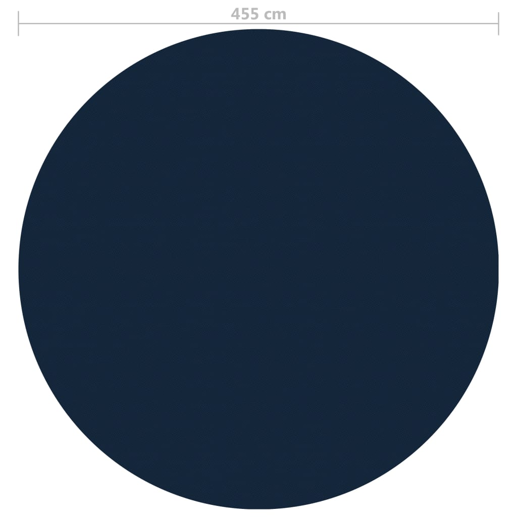Floating PE Solar Pool Film 455 cm Black and Blue