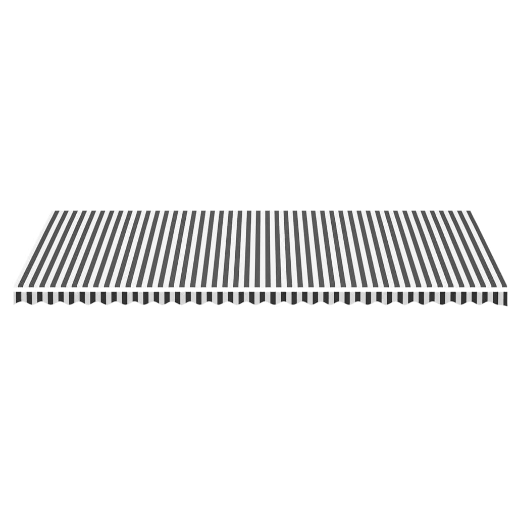 Replacement Fabric for Awning Anthracite and White 6x3 m