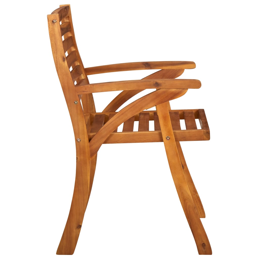 7 Piece Garden Dining Set 150x90 cm Solid Acacia Wood