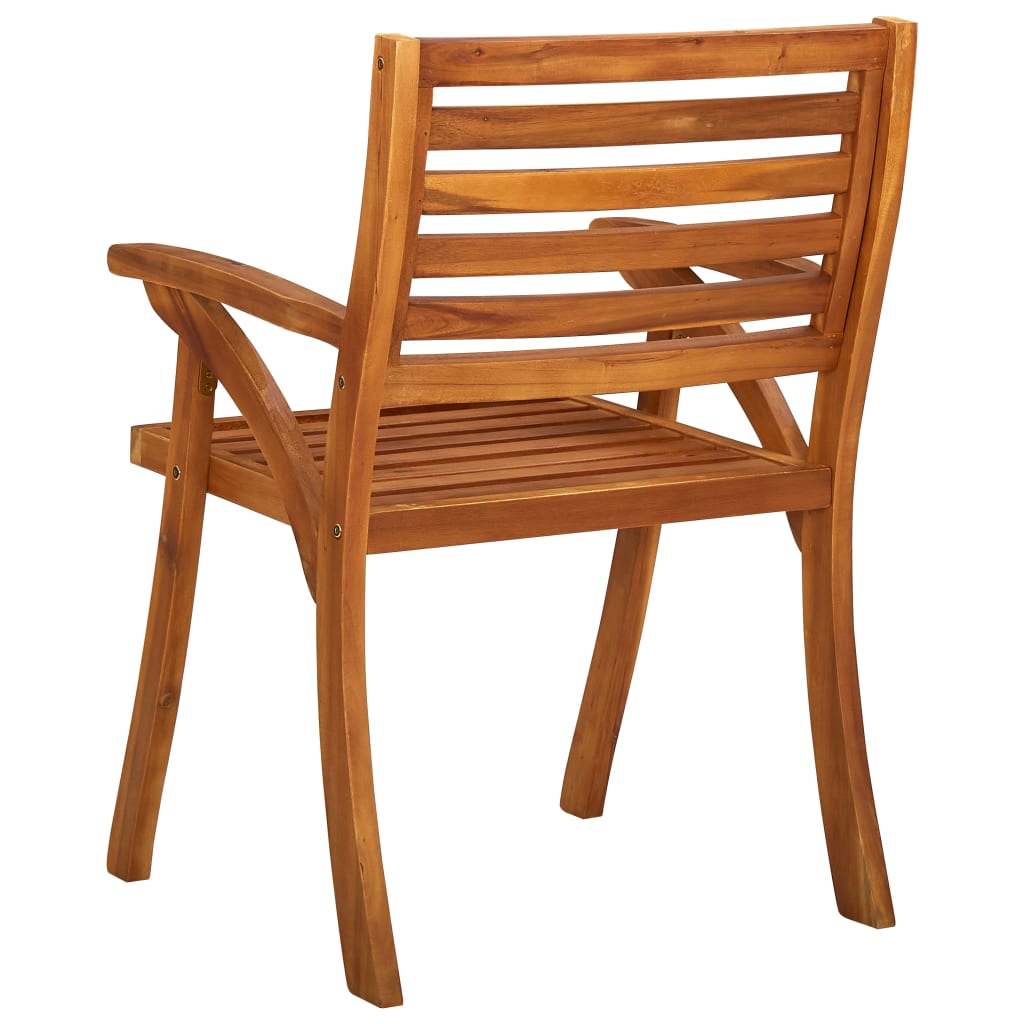 7 Piece Garden Dining Set 150x90 cm Solid Acacia Wood
