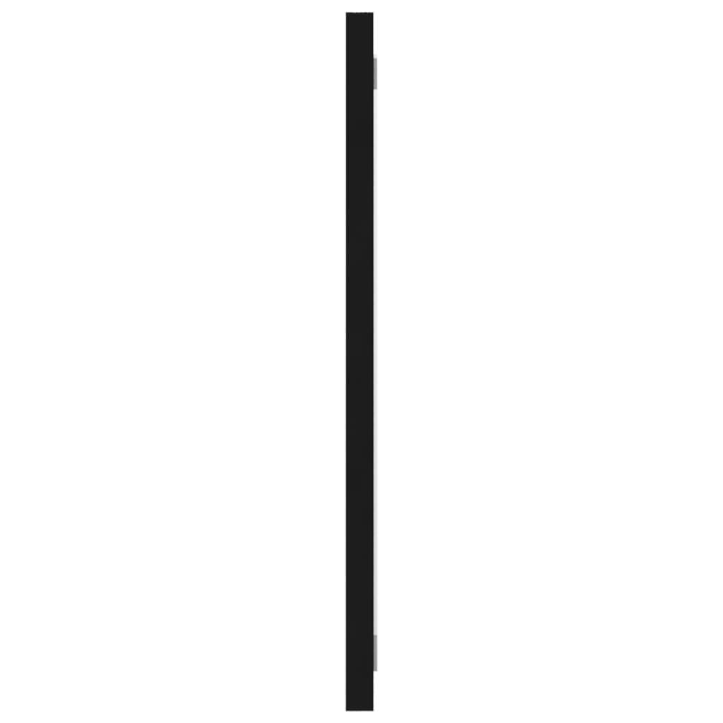 2 Piece Bathroom Furniture Set Black Engineered Wood