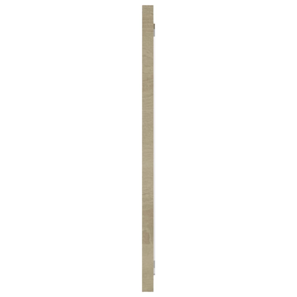 2 Piece Bathroom Furniture Set White and Sonoma Oak Engineered Wood