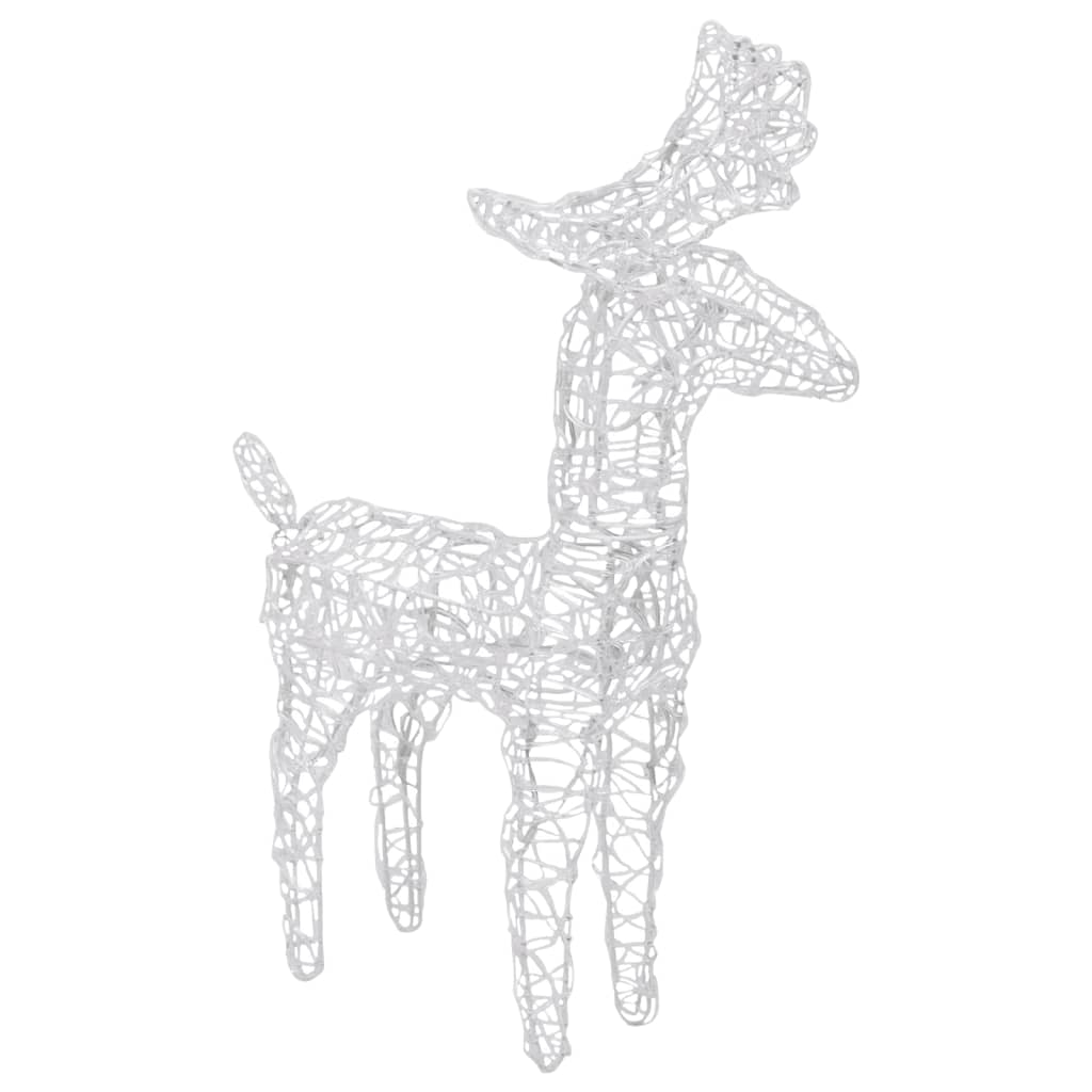 Reindeers & Sleigh Christmas Decoration 280x28x55 cm Acrylic