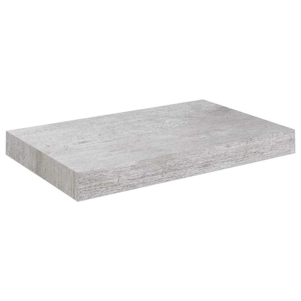 Floating Wall Shelf Concrete Grey 23x23.5x3.8 cm MDF