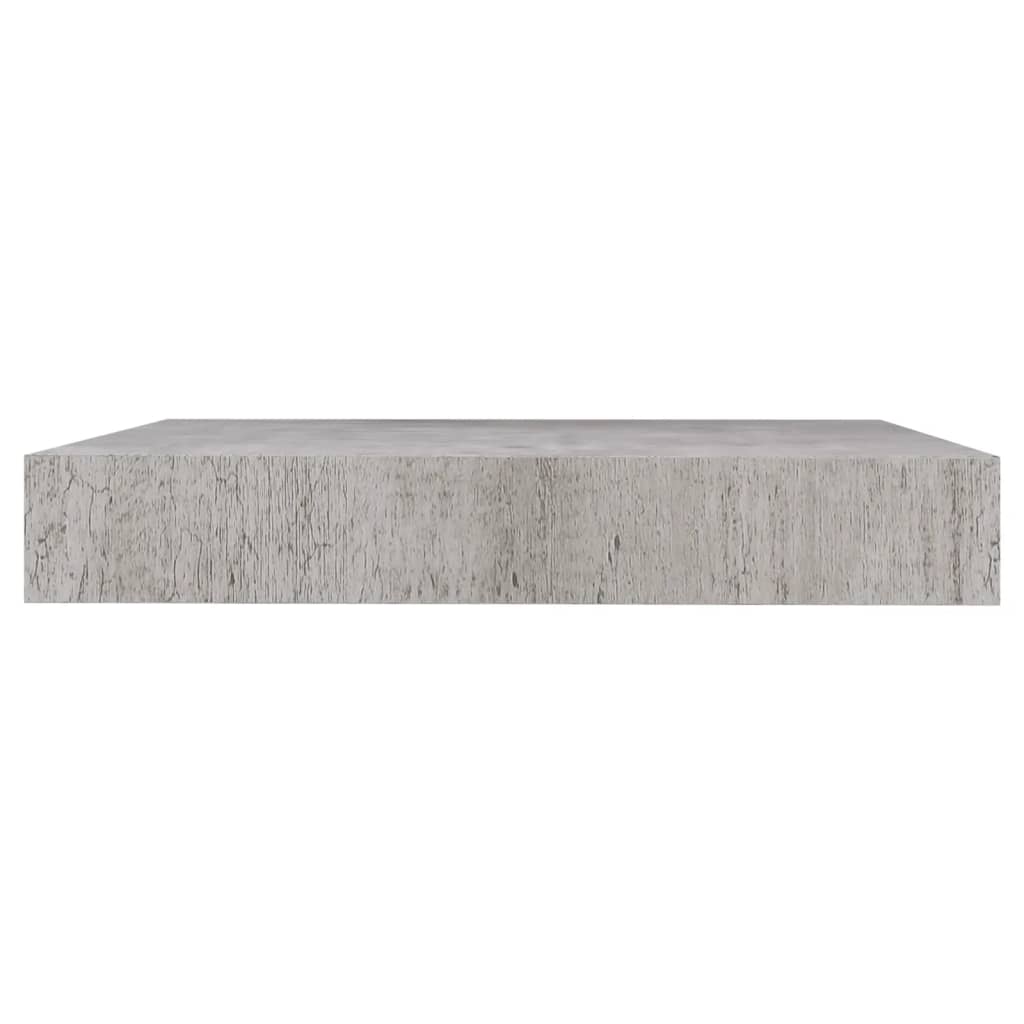 Floating Wall Shelf Concrete Grey 23x23.5x3.8 cm MDF