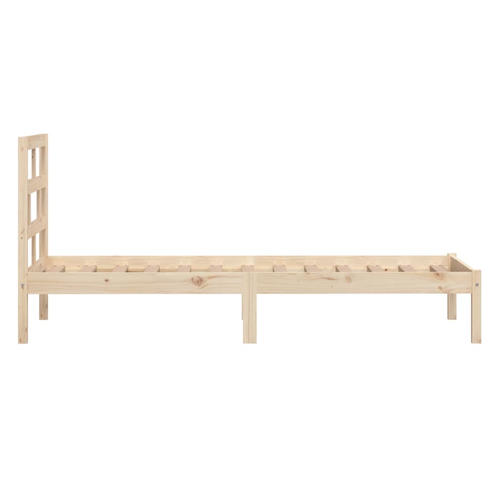 3101203 vidaXL Bed Frame without Mattress Solid Wood 90x200 cm (810002+814174)
