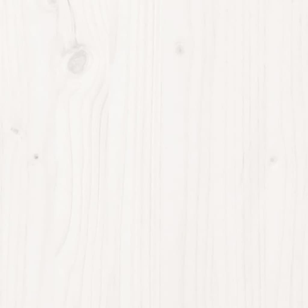 Bed Headboard White 154x3x81 cm Solid Wood Pine