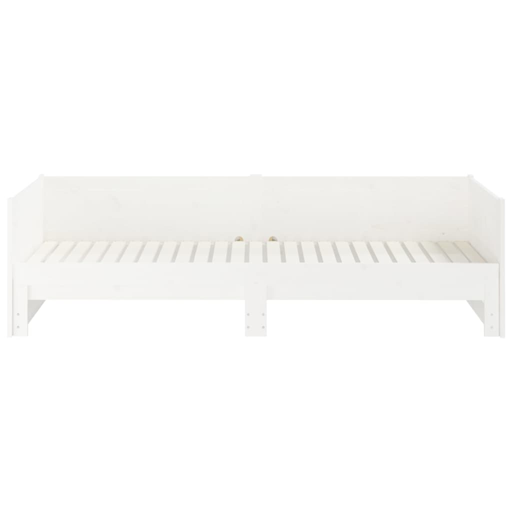 Pull-out Day Bed without Mattress White 2x(80x200) cm