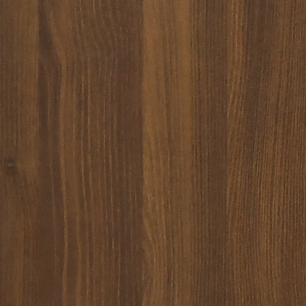 2 Piece Bathroom Cabinet Set Brown Oak Engineered Wood