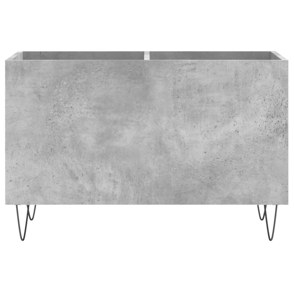 Record Cabinet Concrete Grey 74.5x38x48 cm Engineered Wood