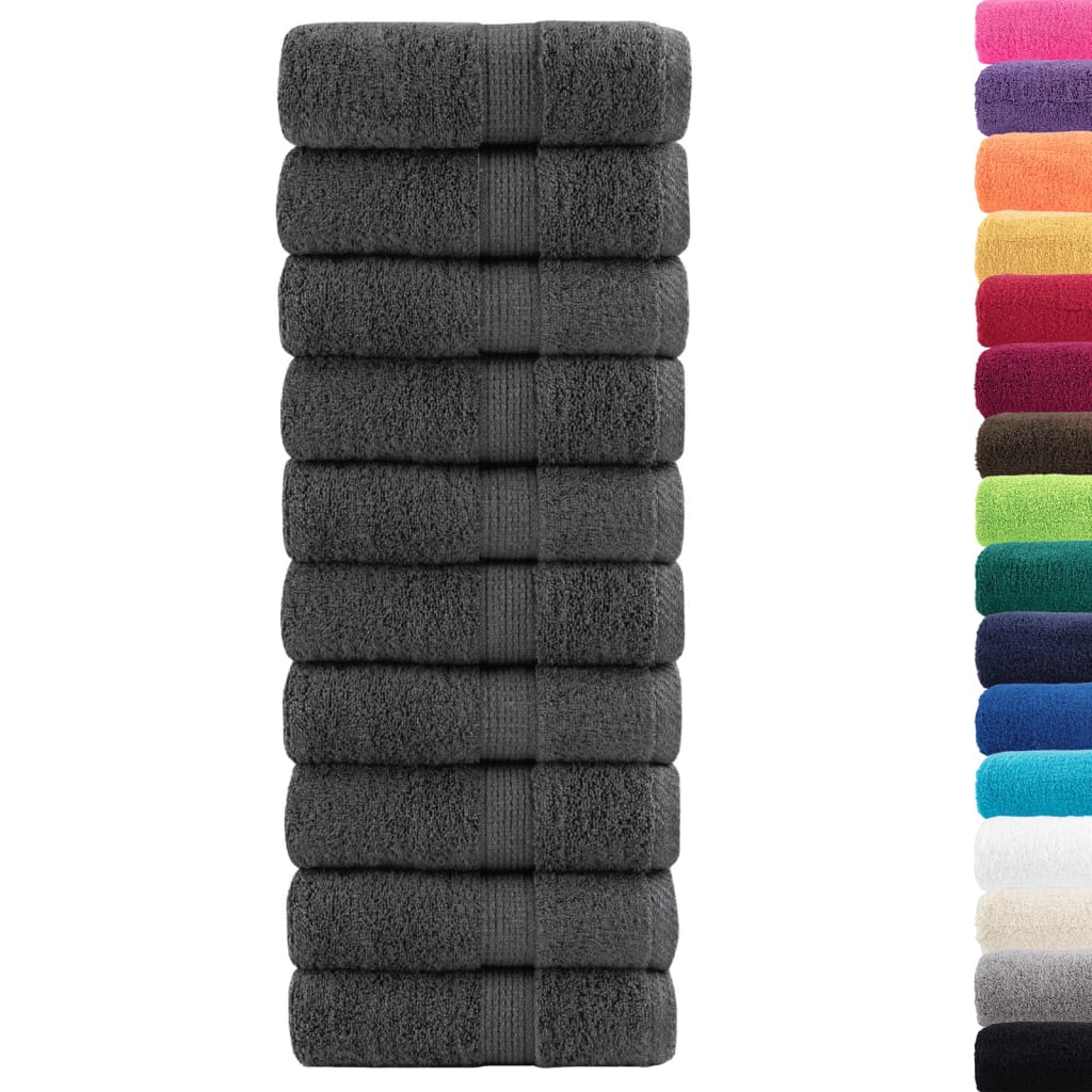 Premium Wash Towels SOLUND 50pcs Anthracite 30x30cm 600gsm