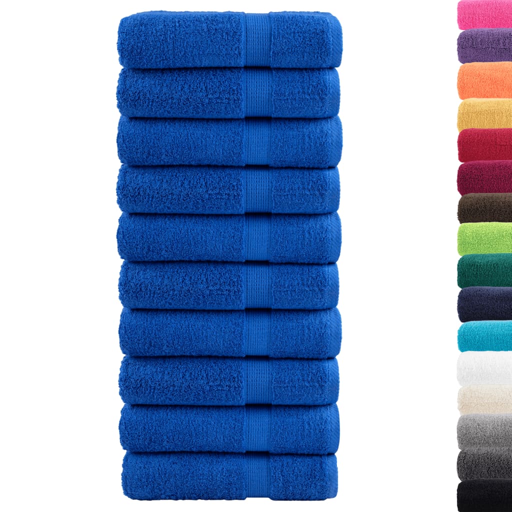 Premium Shower Towels SOLUND 10pcs Blue 70x140cm 600gsm