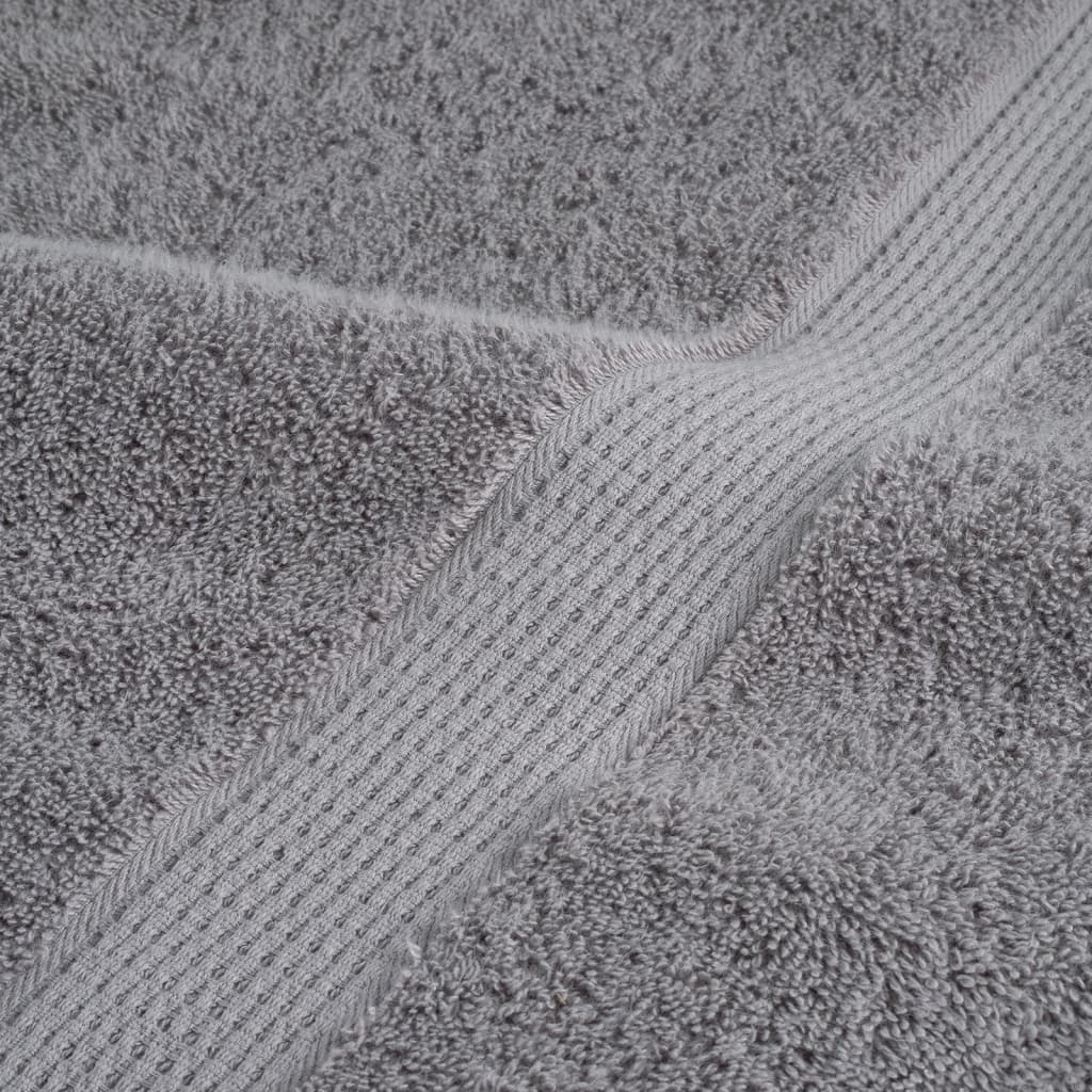 Premium Towels SOLUND 2pcs Grey 100x200cm 600gsm