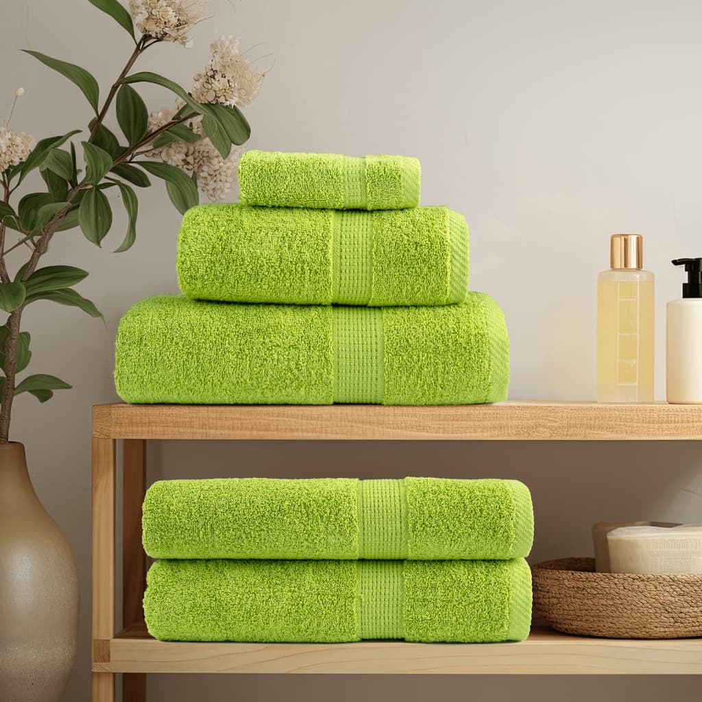 Premium Wash Towels SOLUND 4 pcs Apple Green 30x30 cm 600 gsm