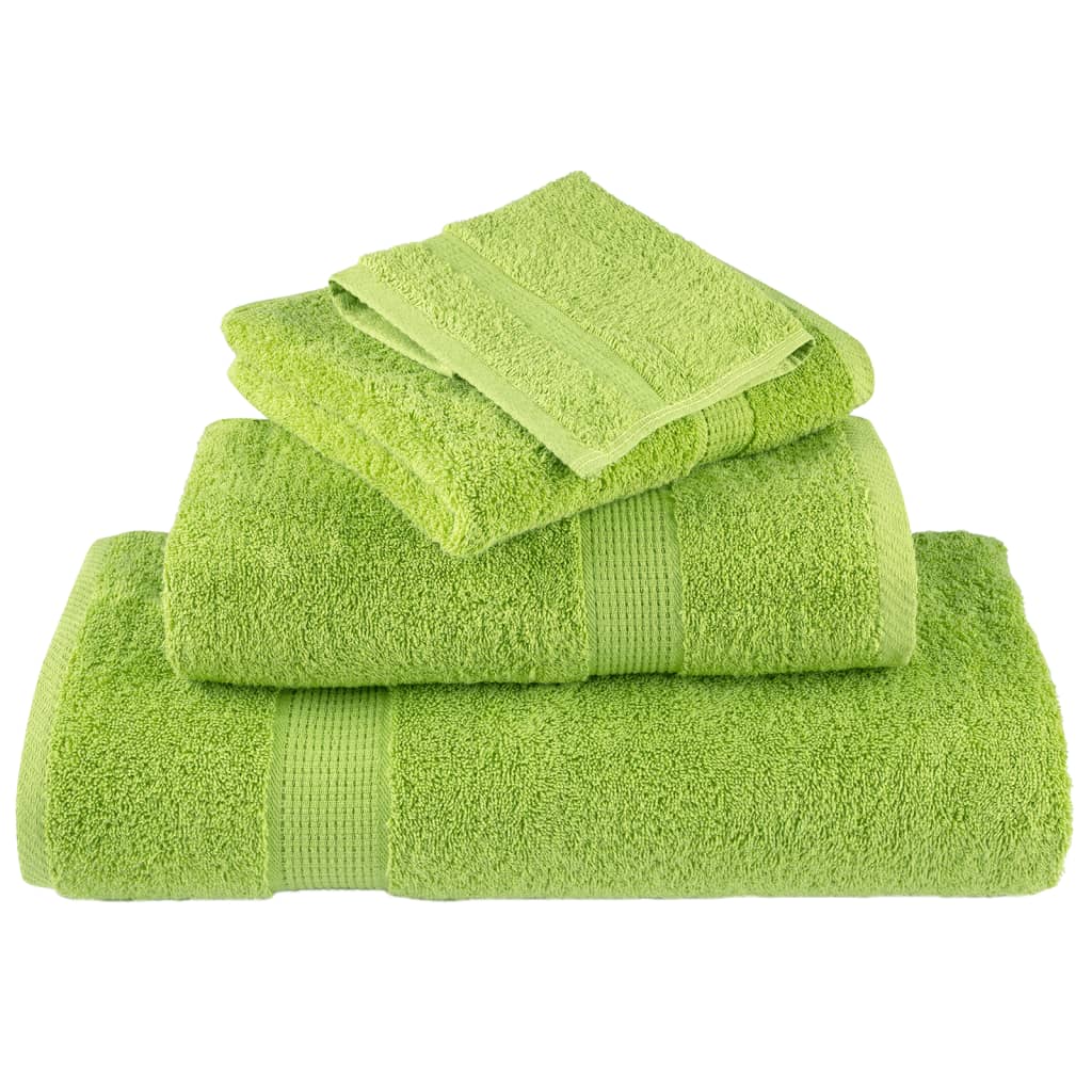 Premium Wash Towels SOLUND 4 pcs Apple Green 30x30 cm 600 gsm