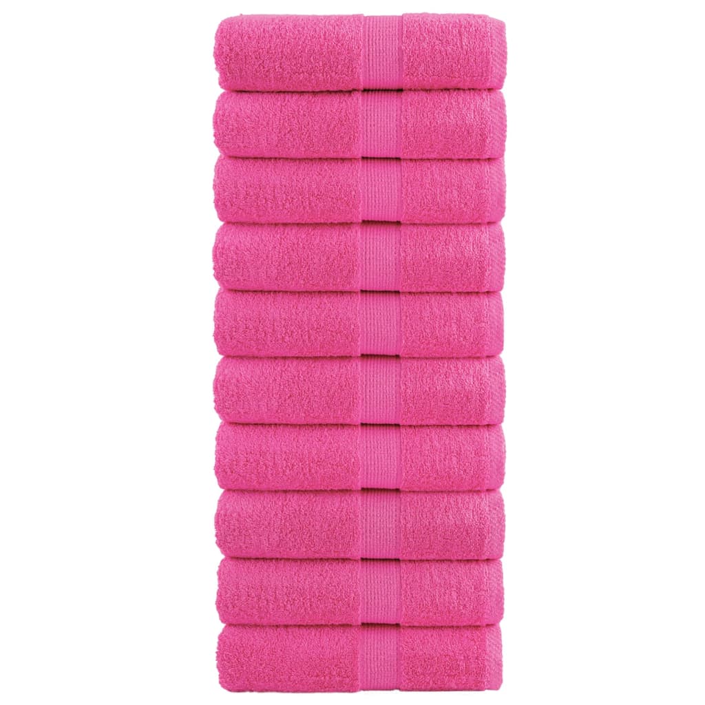 Premium Wash Towels SOLUND 10 pcs Pink 30x30 cm 600 gsm