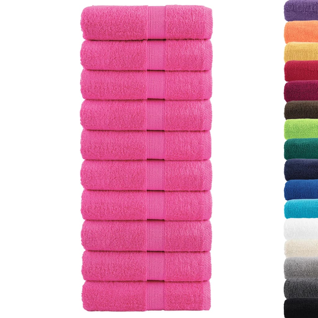 Premium Wash Towels SOLUND 10 pcs Pink 30x30 cm 600 gsm
