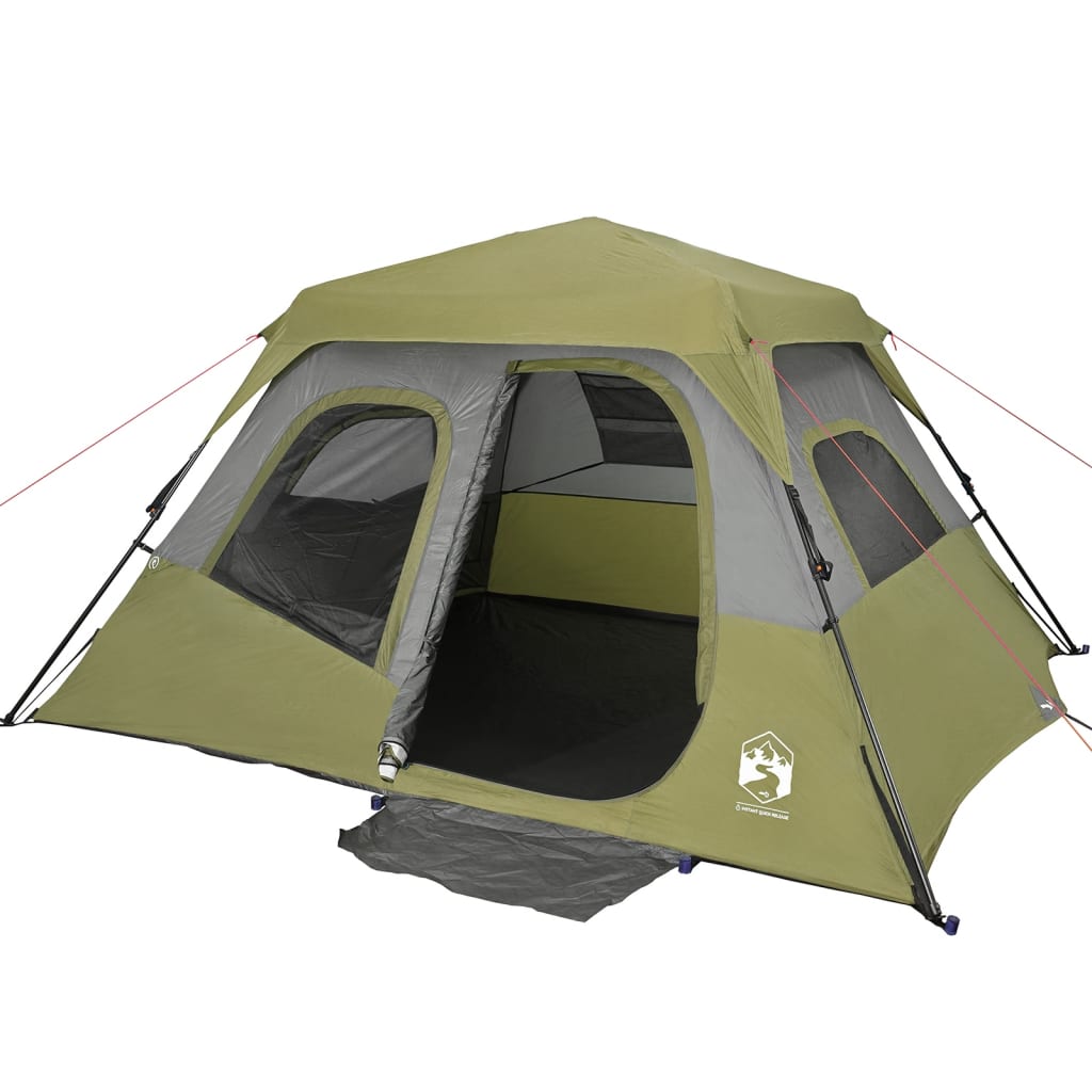 Family Tent 6-Person Blue Quick Release Waterproof