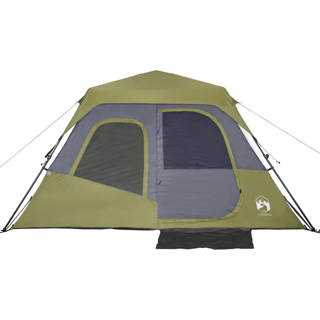 Family Tent 6-Person Blue Quick Release Waterproof