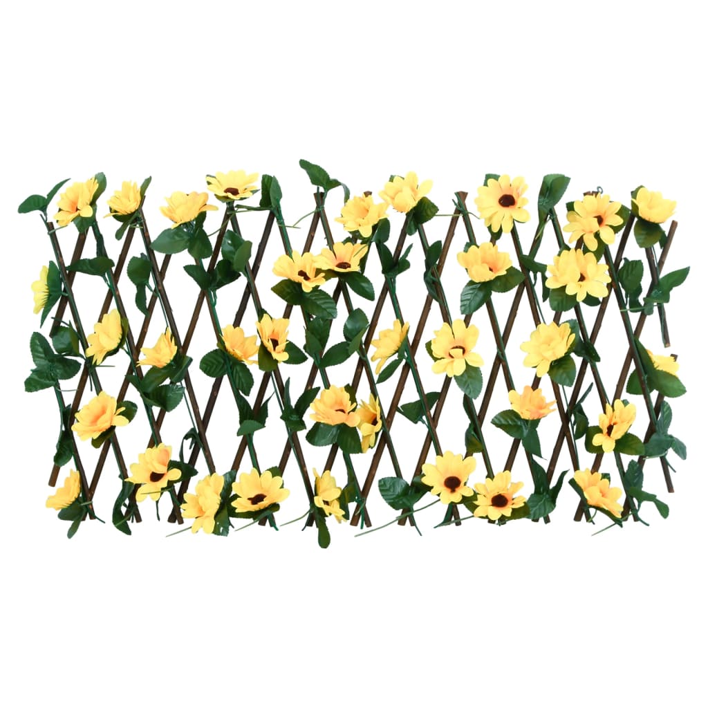 Artificial Ivy Trellis Expandable Yellow 180x20 cm