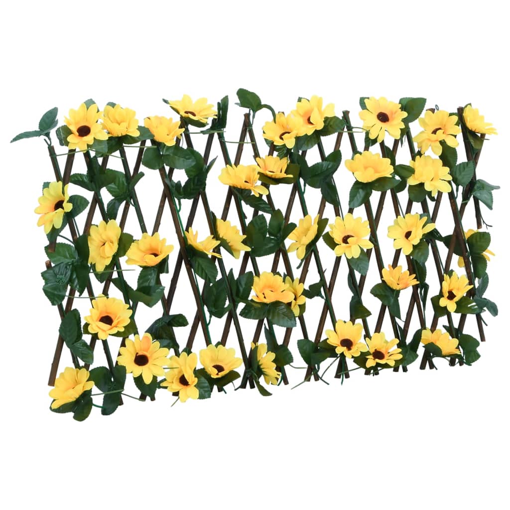 Artificial Ivy Trellis Expandable 5 pcs Yellow 180x20 cm