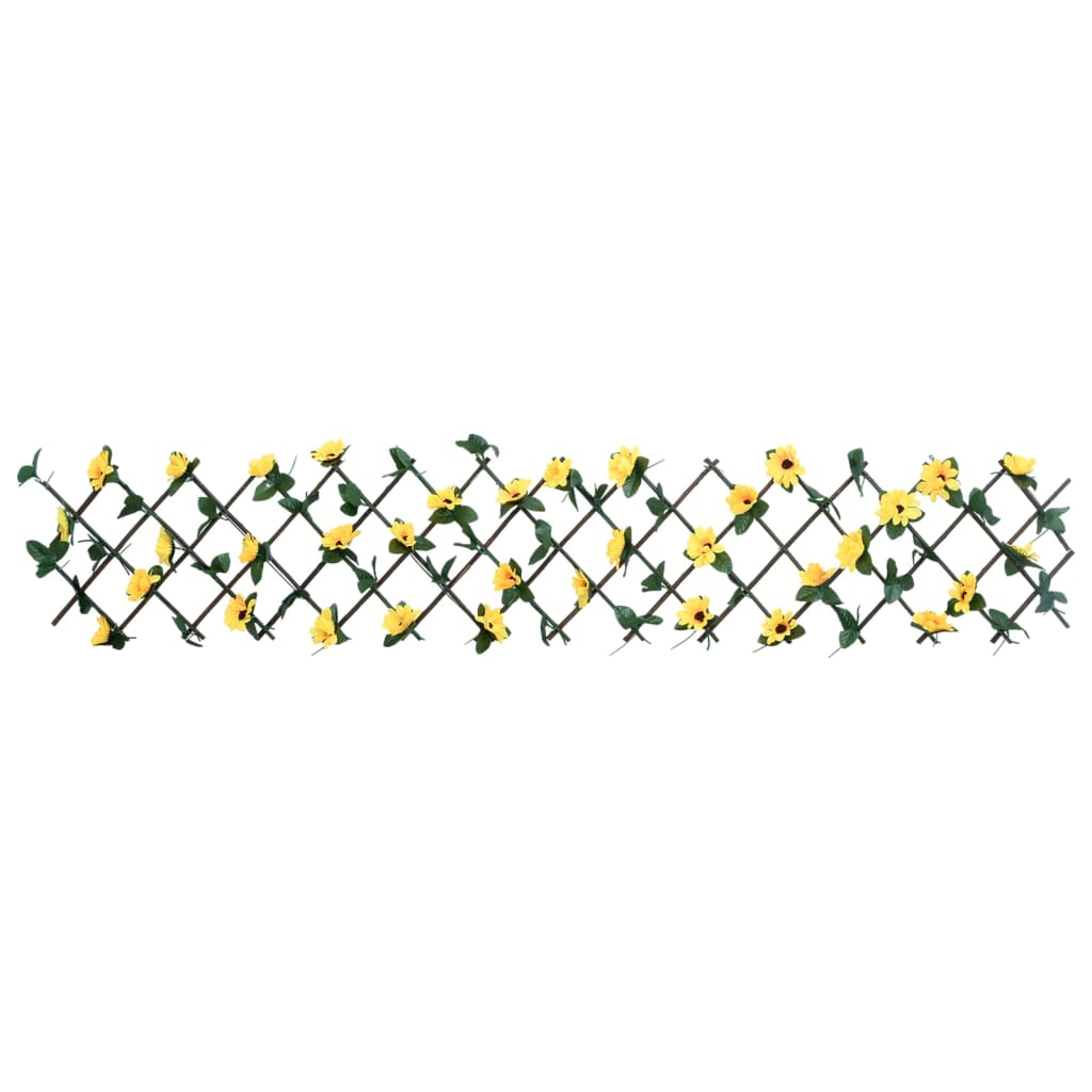 Artificial Ivy Trellis Expandable 5 pcs Yellow 180x20 cm