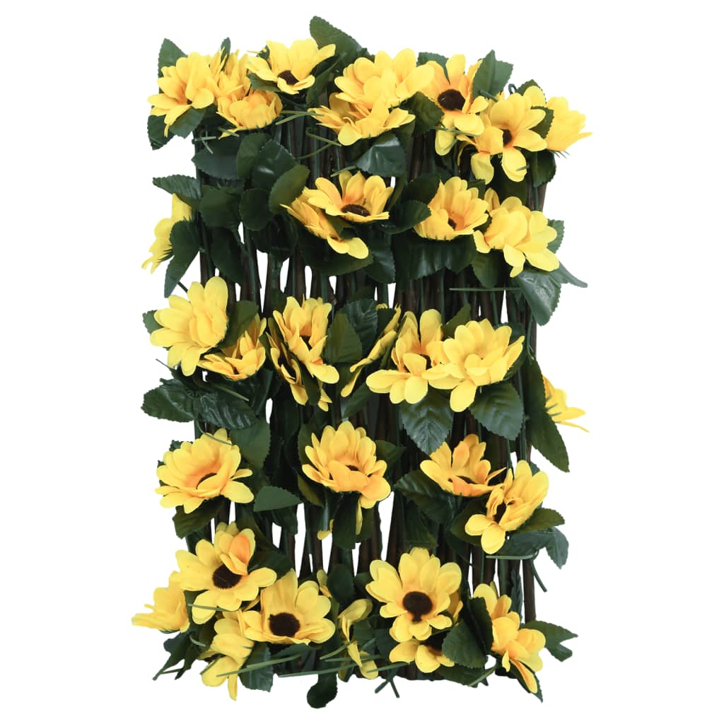 Artificial Ivy Trellis Expandable 5 pcs Yellow 180x20 cm