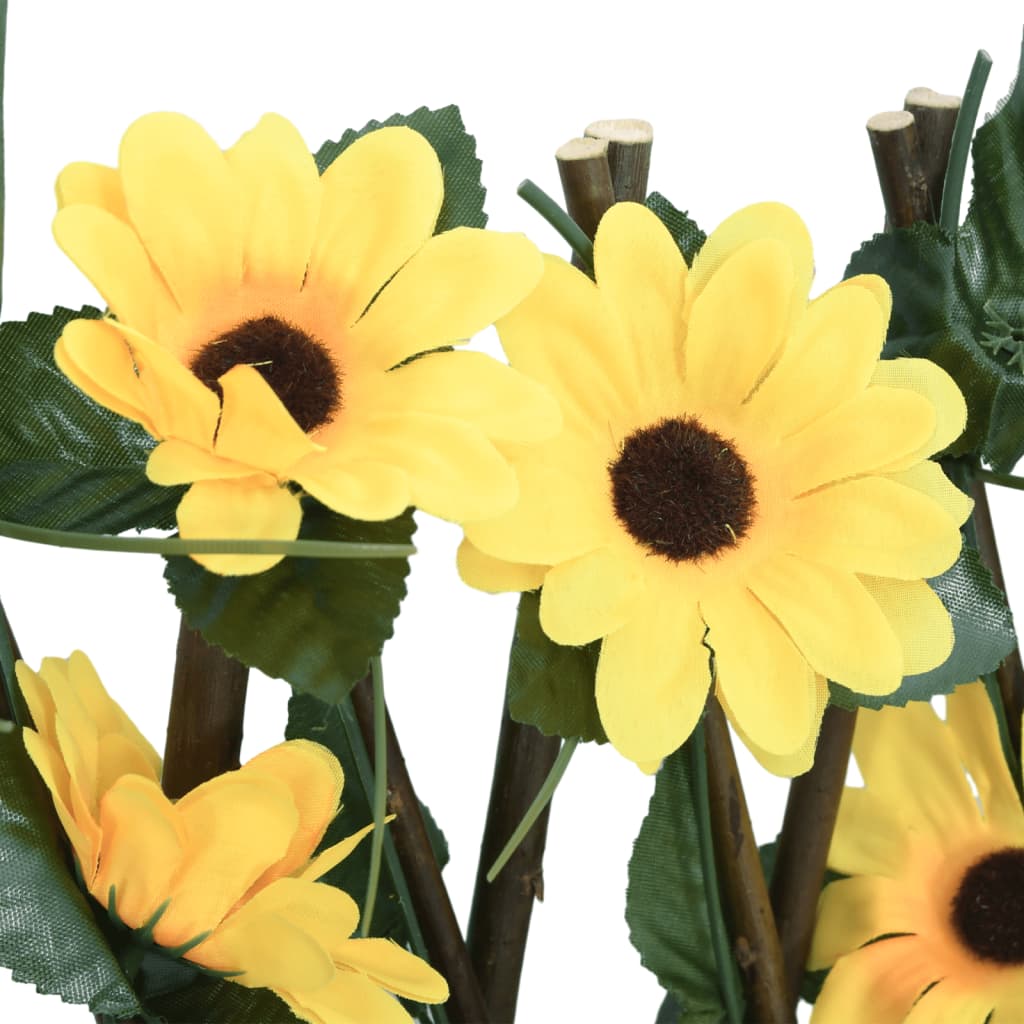 Artificial Ivy Trellis Expandable 5 pcs Yellow 180x20 cm